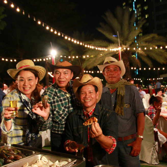 Cowboy theme for the conference dinner